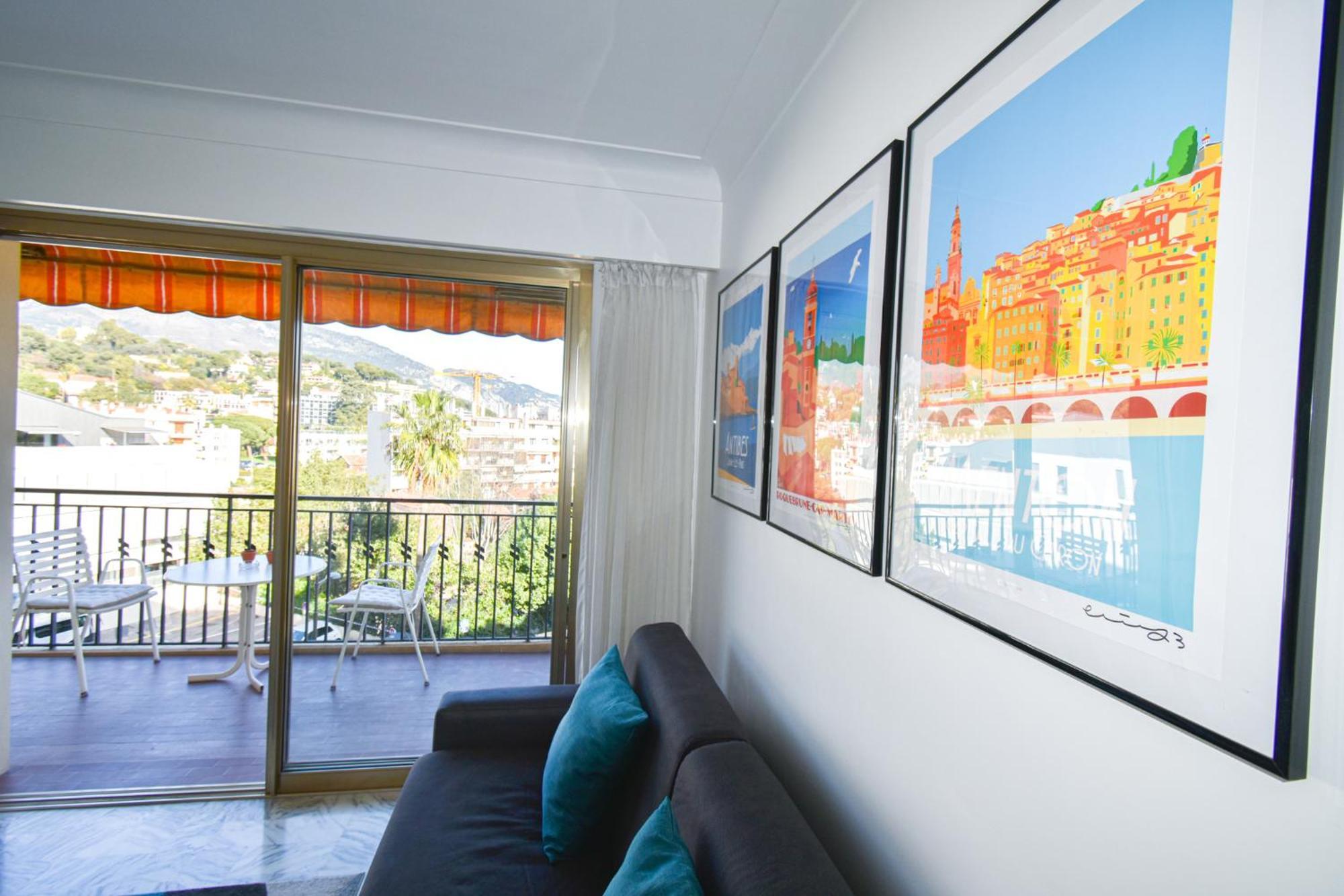L'Orangerie - Proche Mer - Terrasse - Parking Prive - Clim Roquebrune-Cap-Martin Luaran gambar